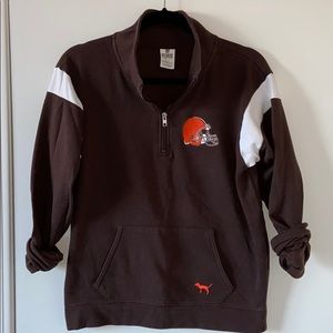 PINK Cleveland Browns Quarter Zip